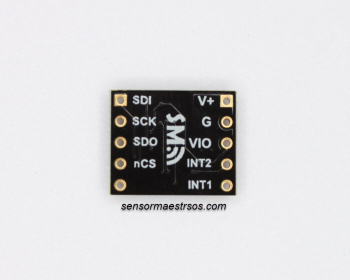 smACCEL-H3LIS331DL 3-Axis Accelerometer Breakout Board-Bottom
