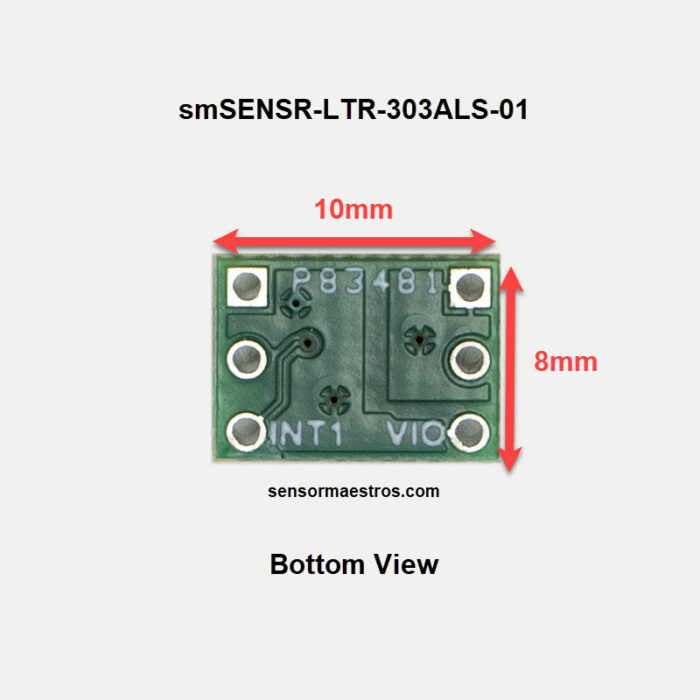 LTR-303ALS-01 Ambient Light Sensor Breakout Board by Sensor Maestros Bottom View