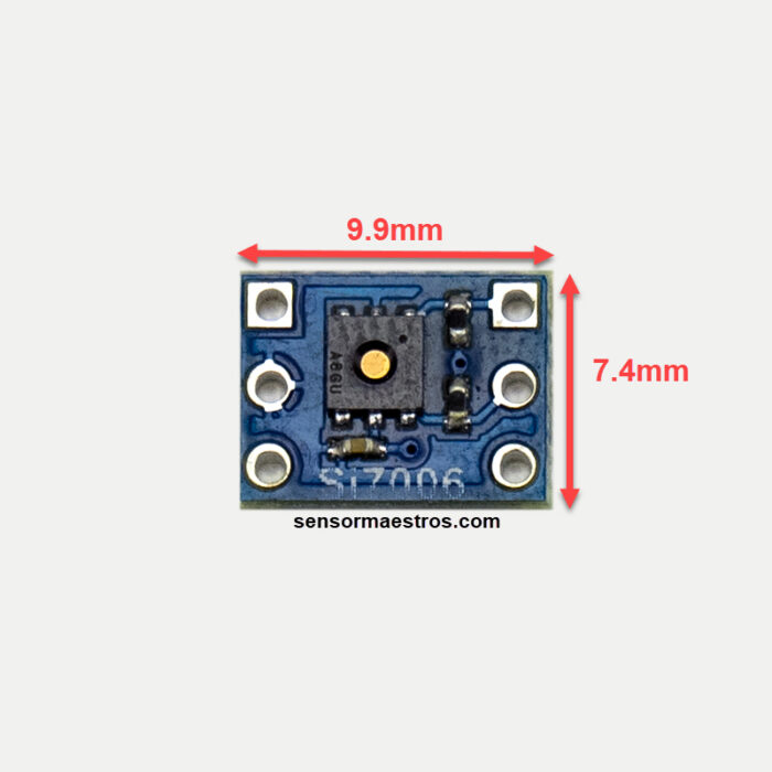 si7006-A20 temp/humidity combo micro evaluation board dimensions